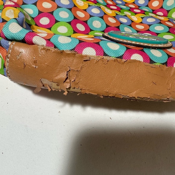 Red and Pink Crossbody Bag with Adjustable Strap - Picture 3 of 6